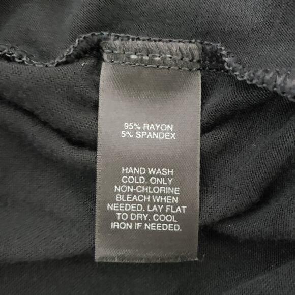 White House Black Market 2-Fer Layered Top Cardigan 2 in 1 Drapey Black M - Picture 10 of 10